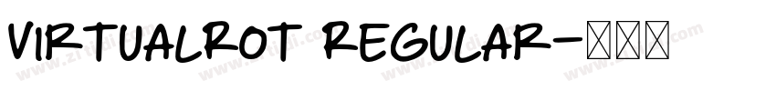 VirtualRot Regular字体转换
